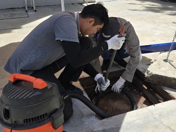 ส่งมอบงานแก้ไขปัญหาระบบบำบัดน้ำเสียและบริการติดตั้งถังคลอรีนสำหรับฆ่าเชื้อโรคในน้ำทิ้งของโรงพยาบาล